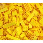 125/250G Dıy Yapı Taşları Toplu Lot Paketi Sorte Kalın Tuğlalar Blok Tabak Oyuncakları Küçük Parçacıklar Dökme Legoeds Çocuklar Için Hediye Renk: Sarı/beden: 250G-ÇAN (Yurt Dışından) - 6+ Yaş