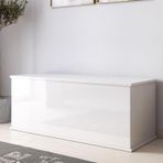 125cm Sandık Dekoratif Ahşap Çeyiz Sandığı Salon Antre Mobilyası Organizer Saklama Kutusu