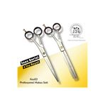 126 Professionel Barber Series Koz02 Profesyonel Saç Kesim Makası Ve Ara Makası Seti - 6 inç