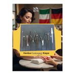 126 Professionel Barber Series Solingen Henbor Kiepe Manikür Pedikür Seti Çantalı set 3 / 7 Parçalı Set