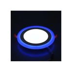 12+6 Watt Çift Renkli Led Panel Spot Lamba Armatür Mavi Beyaz Mavi - Beyaz