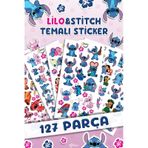 127 Adet Stitc Temalı Sticker Seti - Kalem Suluk Defter Cam Masa Laptop Tablet Sticker Suya Dayanıklı Çok Renkli