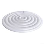 128 cm 158 cm 180 cm Yuvarlak Kaplıcalar için Ayarlanabilir Şişme Sıcak Küvet Kılıfı, Kalın PVC Isı Yalıtım Kapağı, Hava Koşullarına Dayanıklı Dış Mekan Koruması, Kolay Kurulum (Y'li beyaz)