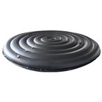 128 cm 158 cm 180 cm Yuvarlak Kaplıcalar için Ayarlanabilir Şişme Sıcak Küvet Kılıfı, Kalın PVC Isı Yalıtım Kapağı, Hava Koşullarına Dayanıklı Dış Mekan Koruması, Kolay Kurulum (Y'li Siyah)