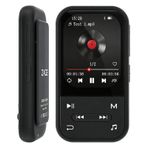 128 GB MP3 çalar, Bluetooth ile, 300 mAh lityum polimer pil, siyah