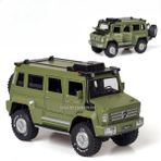 1:28 Ölçekli Unımog Karavan X-Cl 6x6 U5000 Araba Modeli Oyuncak Ses Işığı Geri Çekin Kapılar Açık Off-Road Araç Modelleri Erkek Hediye (Yurt Dışından) - Renkli