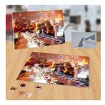 12832219 Şehir Işıklı Cadde Metropol 99 Parça Puzzle Yapboz Tablo