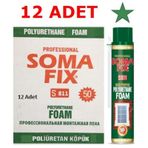 12Ad 750ML-850G Soma Poliüretan Köpük Tam Gamajlı Pu Çelik K