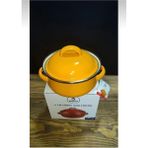 12CM Sarı Renk Emaye Mini Tencere