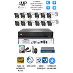 12'li ip Kamera Seti (Montaj Dahil) 4Mp 3Tb - Full HD - Gece Görüşlü - Hareket Algılamalı