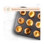 12’li Muffin ve Fırın Tepsisi – Yapışmaz Metal Kek Kalıbı, 12 Gözlü Muffin Kabı, Cup Cake Pişirme Tepsisi, Fırın Uyumlu Kek Kalıbı - standart