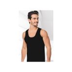 12'li Paket Klasik Erkek Atlet - Siyah - 2XL