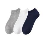 12'li Paket Pamuklu Görünmez Çorap Seti | Gri Beyaz Lacivert Çok Renkli Sneaker/Babet Çorap | Nefes Alan Günlük Çorap