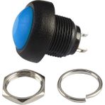 12Mm Pbs-33B 2 Pin Push Buton Mavi On Off 1A 250V Mini Yuvarlak Su Geçirmez Anahtar Momentary Switch