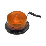 12v-110v Çakar Lamba Ledli 5 Fonksiyonlu Mıknatıslı Çakmak Fişli Turuncu Alçak Tip 147 70 Mm E9