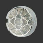 12V-24V GERİ VİTES LAMBASI YUVARLAK BEYAZ (17 LEDLİ) (95 MM)