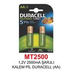 1,2V 2500Ma Şarjlı Kalem Pil Duracell (Aa)