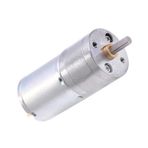 12V 25mm 60 RPM Redüktörlü DC Motor