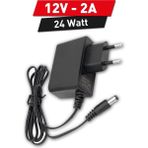 12V 2A Ids Adaptör - Profesyonel A Kalite Tam Yük, Tüm Cihazlarla Uyumlu 24 Watt