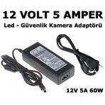 12V 5A Plastik Kasa Şerit Led Ve Güvenlik Kamera Adaptörü