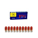 12v 5w Dipsiz T10 Ampul Turuncu Boyalı Amber Cam 10 Adet 1 Kutu