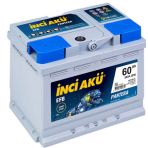 12V 60 Amper İnci Akü Efb Start Stop Akü 2 Yıl Garantili