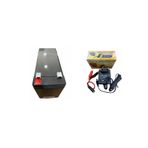 12v 7ah 12 Volt 7 Amper Kuru Tip Akü + 12 Volt Aküler Için Şarj Cihazı Adaptör Şarz Hazır 2li Set