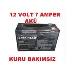 12v 7ah Akü 12volt 7amper Bakımsız Kuru Akü Ups Aküsü Oyuncak Araba Aküsü