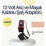 12V 7AH Akü ve Otomatik Şarj Aleti – Araba, Motosiklet, Atv, Traktör Kullanımı
