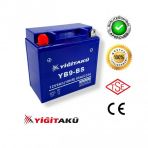 12V 9Ah Dik Motosiklet Aküsü Yb9-Bs Yiğit Akü 2024 Üretim