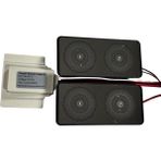 12V Bluetooh Dokunmatik Ayna Arkası Sensör Hoparlör - 10 cm - Renkli