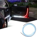 12V Şerit Kayar Led Kapı Altı Kırmızı Beyaz 120 Cm
