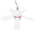 12V Tavan Fanı, LED ışıklı çadır Fanı, DC 12V, çıkarılabilir Bıçaklar, Açık kapalı Kamp balıkçılığı, 16.5 inç, Verandalar Için Hafif Taşınabilir Fan, Yatak odaları, Yurtlar,