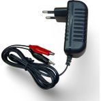 12VOLT 1AMPER Akü Şarj Cihazı - siyah