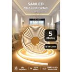 12VOLT Neon Esnek Hortum LED Beyaz ,gün Işığı,amber,mavi,kırmızı,yeşil Işık 5 Metre-Trafosuz