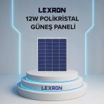 12W Polikristal Güneş Paneli