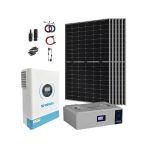 13.000 Watt Büyük Bağ Evi Solar Paketi 450W Güneş Paneli 6,2Kva İnverter 5Kw Lityum Akü