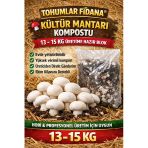 13-15 Kg Kültür Mantarı Kompostu Üreticiden Tüketiciye Activatörlü + 4 Sayfa Ekim Kılavuzu