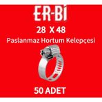 13-19 mm Paslanmaz Metal Hortum Kelepçesi – 50 ’li Paket