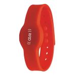 13.56Mhz Rfid Manyetik Bileklik Kırmızı Su Geçirmez Silikon Proximity Göstergeç 13.56 Mhz Kapı Geçiş Personel Takip Depo Havuz Iso1443-3A