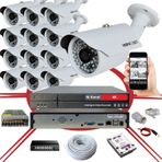 13' lü 5 MP 1940P Sensör 6 Megapiksel Sony Lens Metal Kasa IP Güvenlik Kamerası Seti_BS 748IP