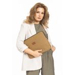 13 ve 14 İnc LAPTOP VE MACBOOK KILIF KANVAS KUMAŞ, Gold