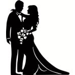 130 cm Gelin Damat Folyo Sticker