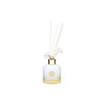 130 ml Beyaz Cam Şişe Seramik Çiçek Taş Bambu Çubuklu White Jasmine Oda Kokusu