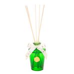 130 ml Yeşil Konik Cam Şişe Bambu Çubuklu White Jasmin Oda Kokusu