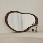 130 x 80 cm Dekoratif Tasarım Ahşap Konsol Üstü Duvar Aynası - Pinterest Duvar Dekor Aynası - 48