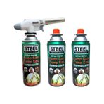 1300 Derece Pürmüz Çakmak No 920 + 3 Adet Steel Kartuş Beyaz