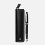 130452 Mont Blanc Set with the Meisterstück classique platinum-coated Dolma Kalem ve Montblanc 1 kalem kutusu