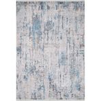 130x190 cm Gvadr Mavi Modern Yün El Dokuma Modern Geometrik Etnik Eskitme Desenli Boho Oturma Odası Salon Yolluk Koridor Mutfak Halısı