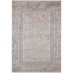 130x190 cm Jhang Kahverengi Çerçeveli Yün El Dokuma Modern Geometrik Etnik Eskitme Desenli Boho Oturma Odası Salon Yolluk Koridor Mutfak Halısı